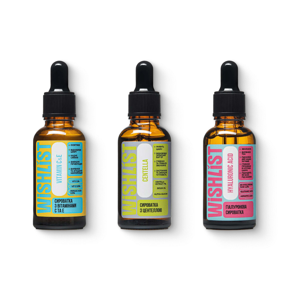 Набор сывороток для интенсивного увлажнения и успокоения кожи WiSHLIST Киев - изображение 1