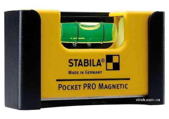 Рівень - міні STABILA Pocket PRO Magnetic магнітний : 7 х 2 х 4 см Одеса