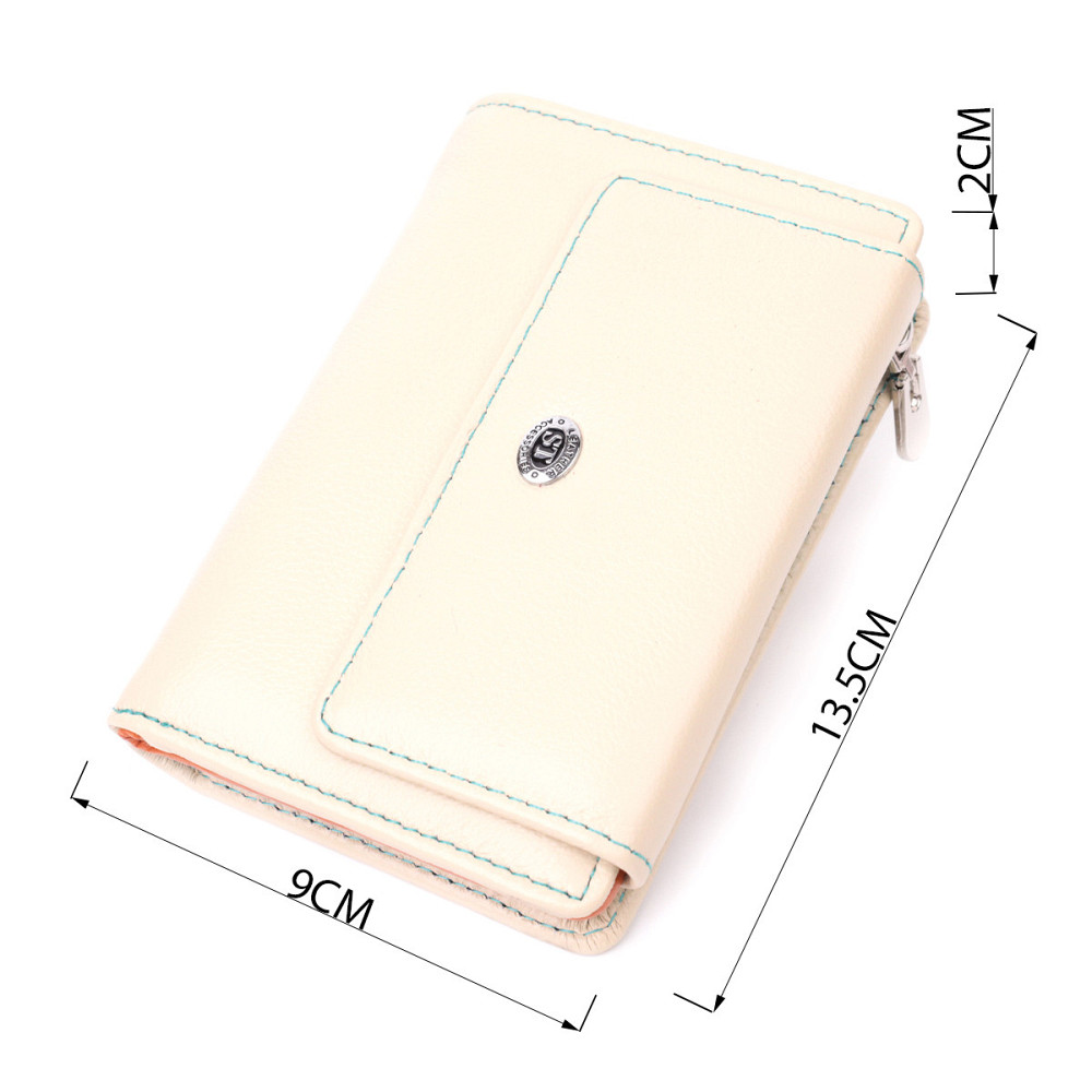 Вместительный кошелек для женщин из натуральной кожи ST Leather 22500 Белый Киев - изображение 7