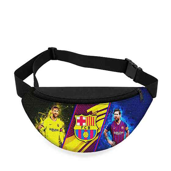Дитяча сумка-бананка Lionel Messi Barcelona 32х15 см на пояс або через плече (5863) Київ