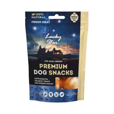 Лакомство для собак Lucky Star Мини косточки DENTAL CARE с курицей 65 г (4820281500602) Винница