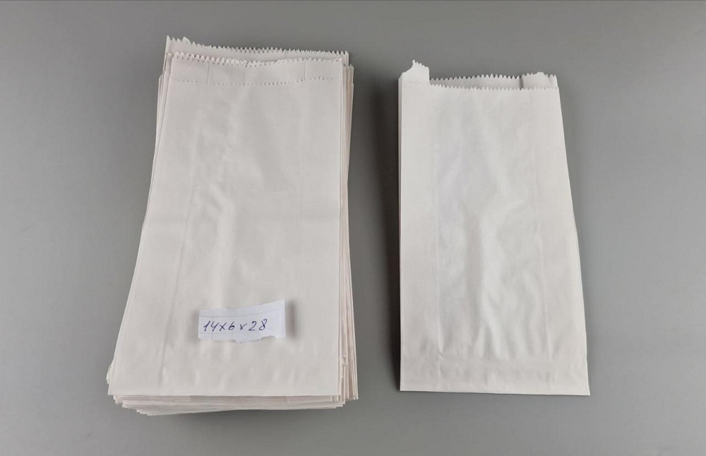 Пакет паперовий 14см 6*28см білий (1000 шт) Харків - фото 2