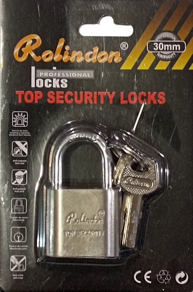 Замок навесной Rolinson 30мм Днепр - изображение 1