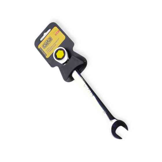 Ключ ріжково-накидний 17мм CrV тріскатковий Мукачево