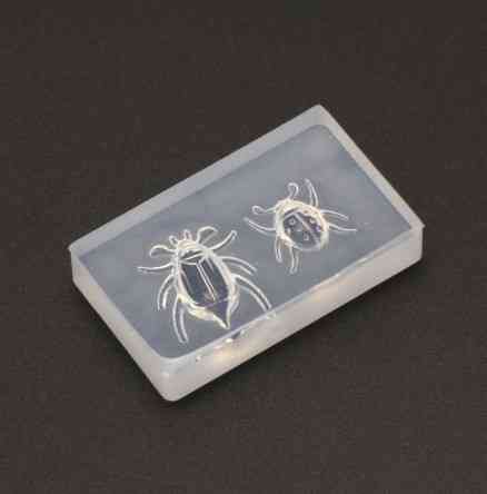 Молд силиконовый Жуки 48 на 27 мм прозрачный Киев