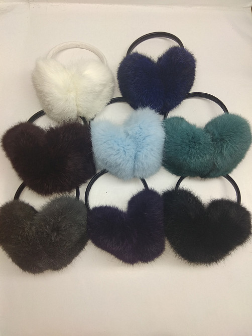 Наушники меховые теплые из меха кролика разные цвета Харьков - изображение 2