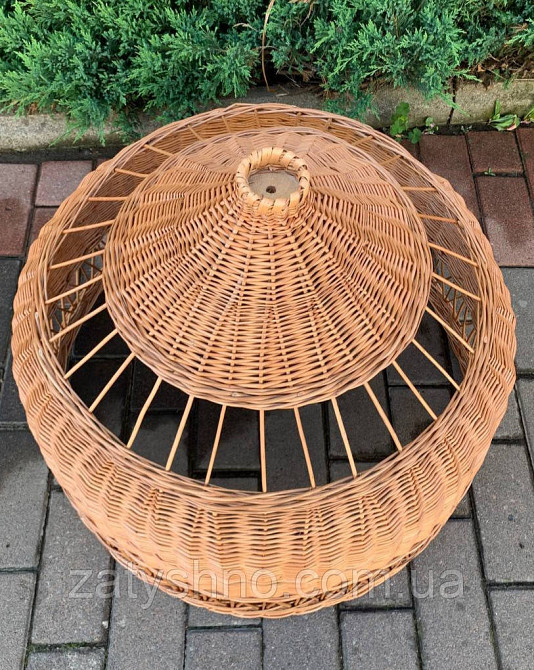 Подвесная люстра плетеная из лозы Киев - изображение 3