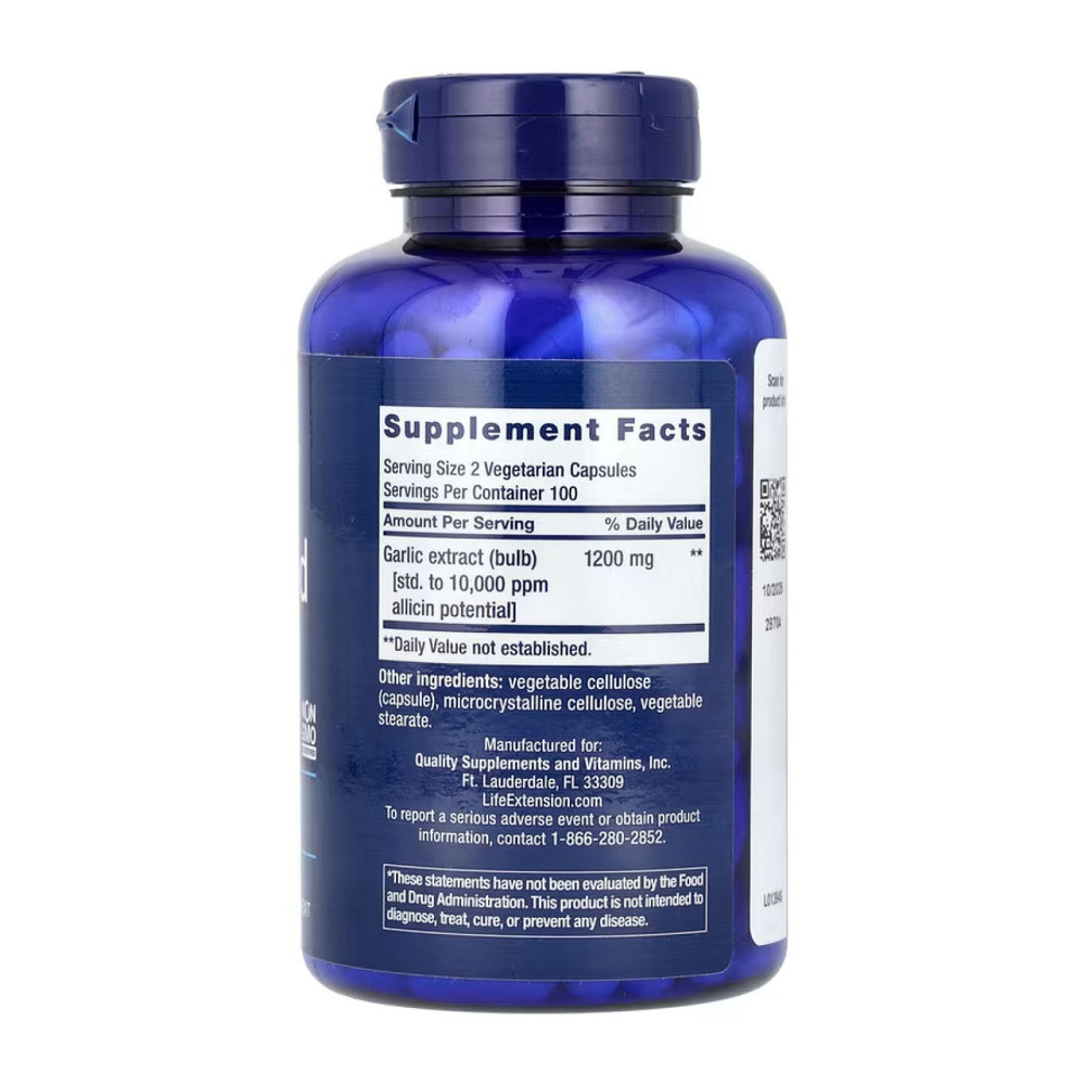 Чеснок Life Extension Optimized Garlic 200 капс Киев - изображение 2