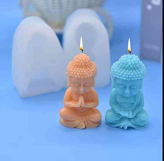 Силіконова форма Будда – молд для свічок, гіпсу та декору Київ