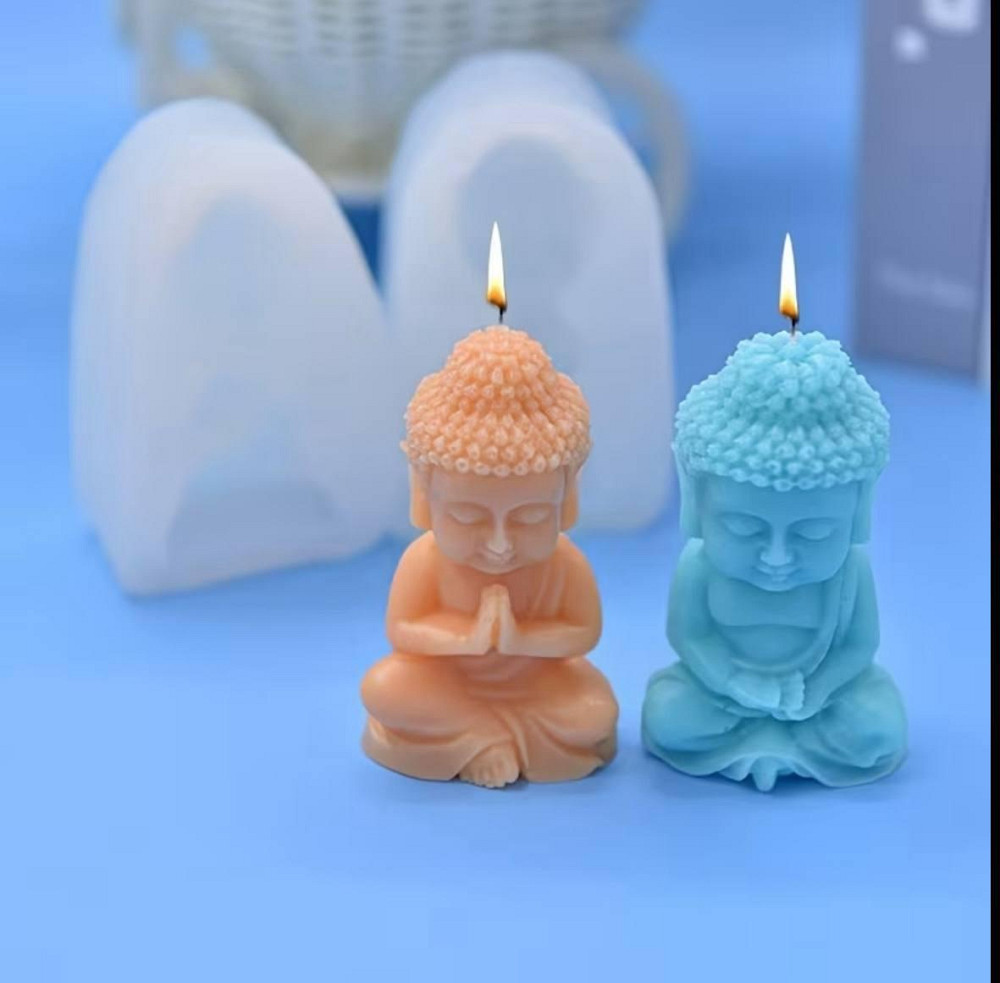 Силиконовая форма Будда – молд для свечей, гипса и декора Киев - изображение 2