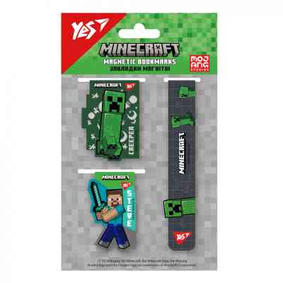Закладки для книг Yes магнитные Minecraft Boom 3 шт (708345) Винница
