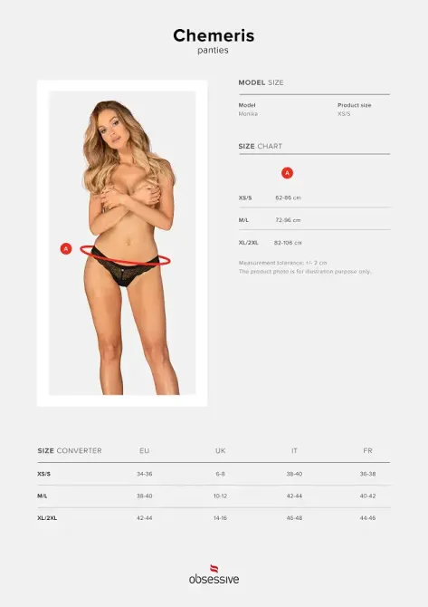 Трусики Obsessive Chemeris panties XL/2XL Львов - изображение 7