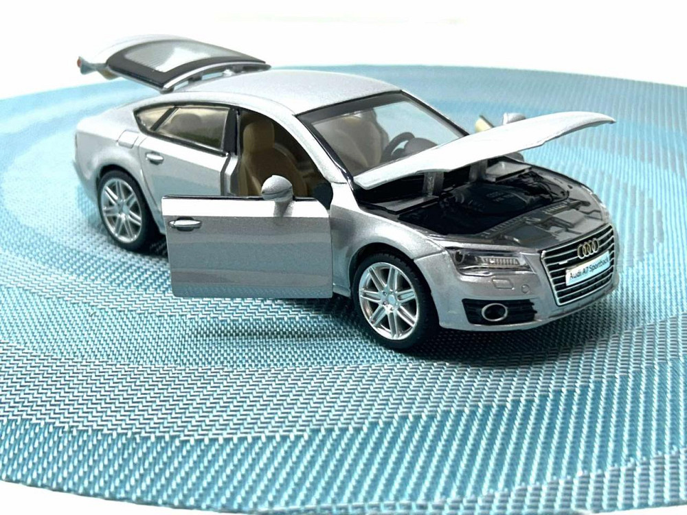 Машина металева Автопром Audi A7 Sportback світло звук відчиняються двері 1:32 Сіра (68319) Чернигов - изображение 10