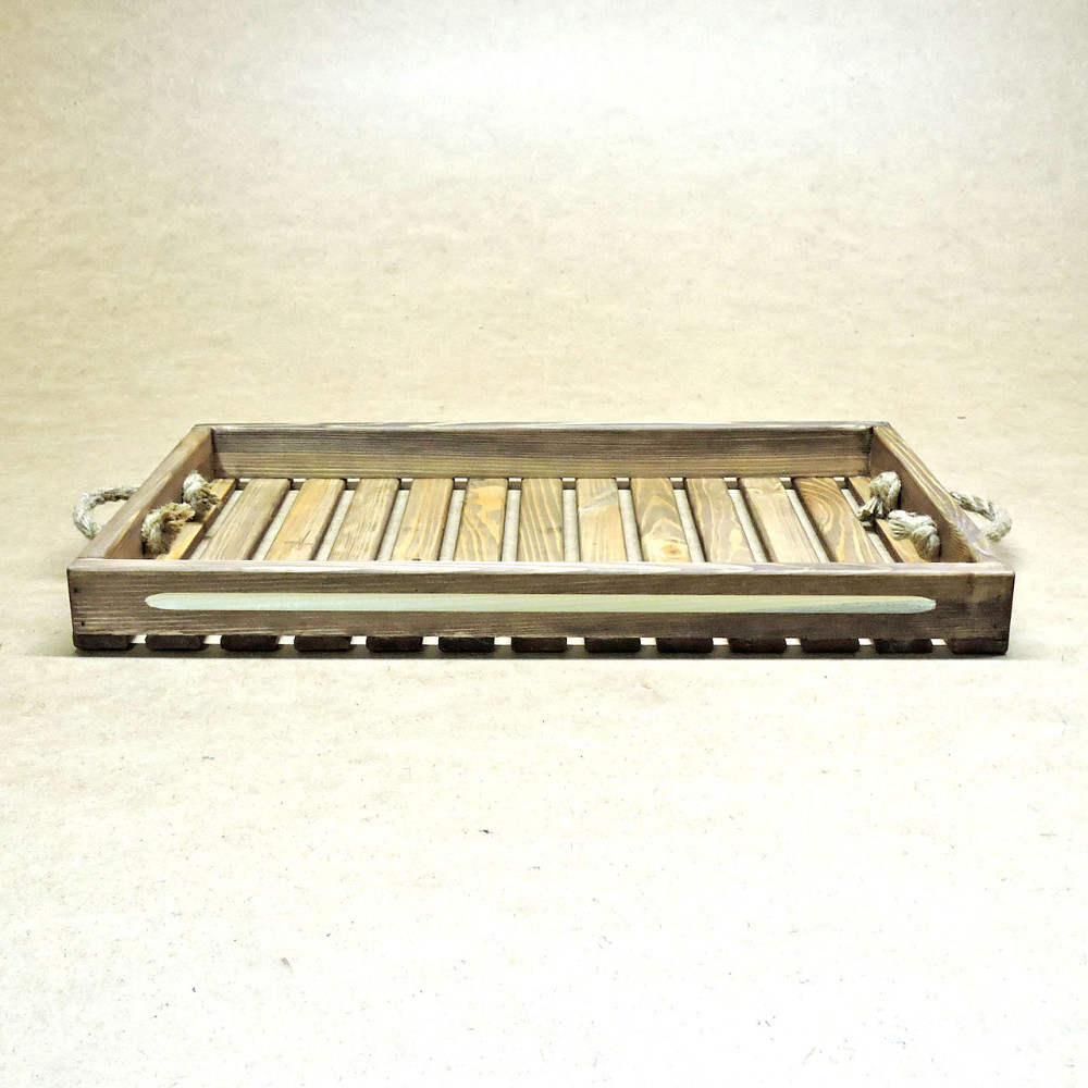 Піднос дерев'яний "Буйон" махагон Миколаїв - фото 2