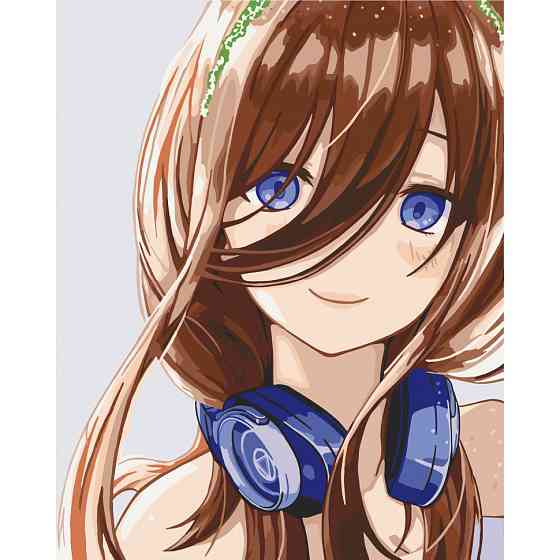 Картина за номерами "Блакитноока дівчина" Art Craft 10334-AC 40х50 см Вінниця