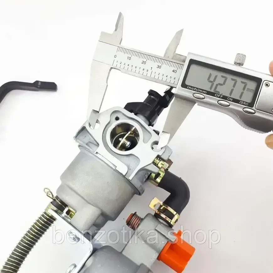 Карбюратор газовий для генераторів 1-4кВт з редуктором і перемикачем, краном Київ - фото 2