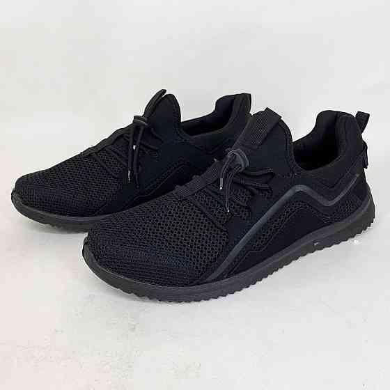 Спортивне взуття для спекотного літа, Спортивні кросівки чоловічі літні, Чорні чоловічі кросівки літні TF-10 Львів
