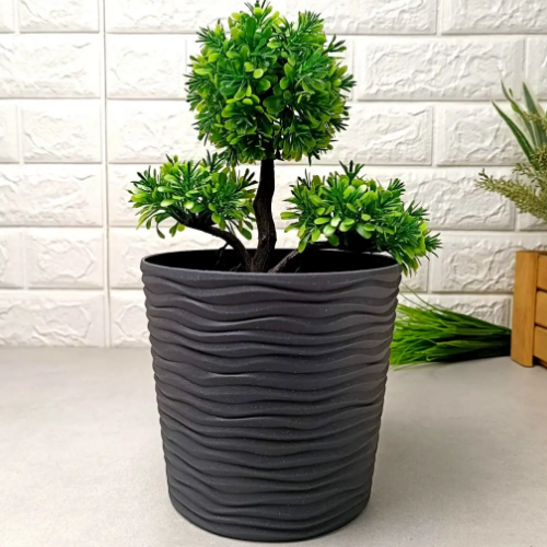 Вазон Ф'южн зі вставкою 30*28,5см низький граніт Алеана Житомир - фото 4