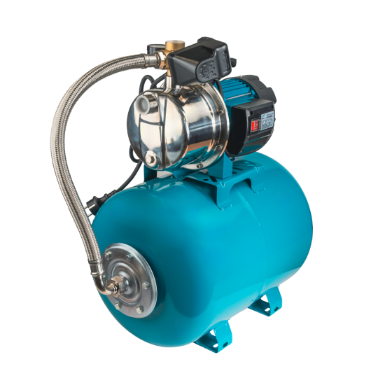 Станция 1.2кВт Hmax 48м Qmax 80л/мин нерж (самовсасывающий насос нерж) 50л Украина LEO (775314/50) Ровно