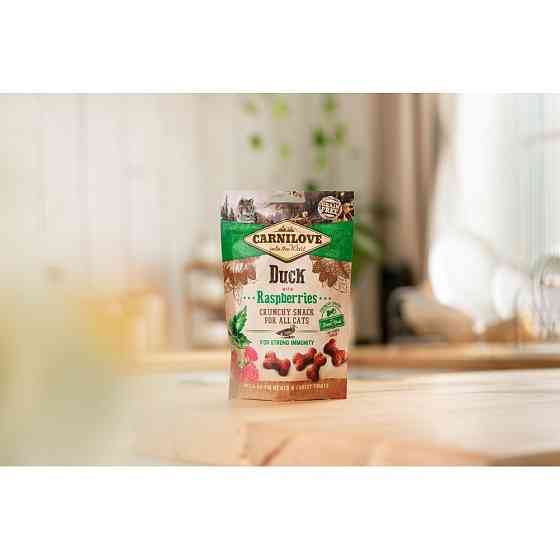 Ласощі Carnilove Cat Crunchy Snack для котів, качка та малина, 50 г Вінниця