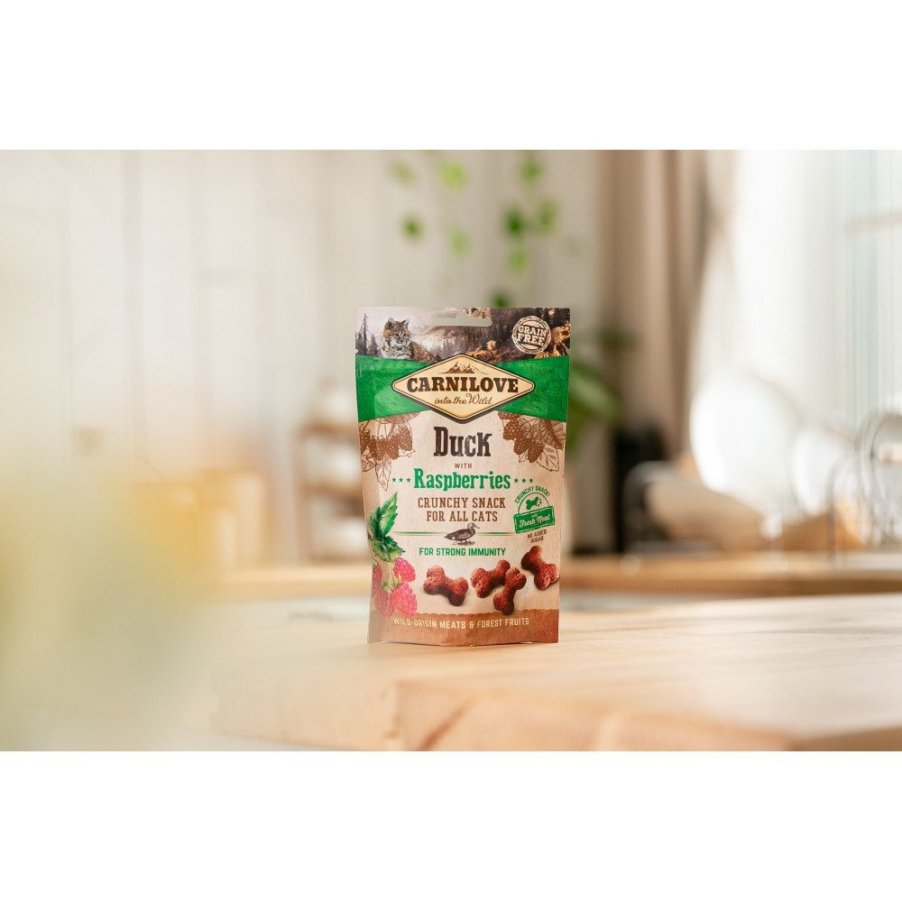 Ласощі Carnilove Cat Crunchy Snack для котів, качка та малина, 50 г Вінниця - фото 4
