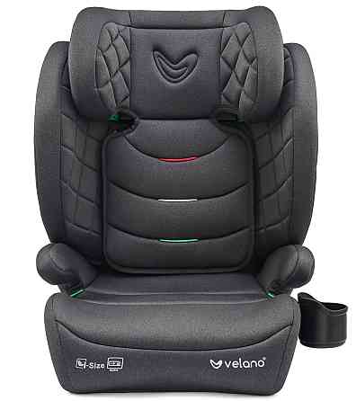 Автокресло Velano Forza 2 в 1 i-Size (рост 100–150 см) ISOFIX (Серый) Киев