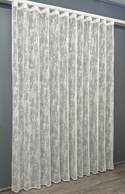 Тюль VR-Textil 1545т Мармур Жакард Молочний 350х270 см (42-0568) Киев - изображение 3