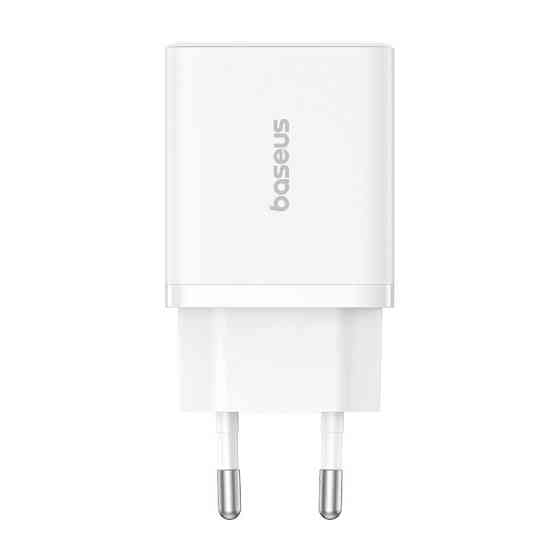 Мережевий зарядний пристрій Baseus Cube Fast Charger C+U 30W EU Moon White P10111404213-00 Одеса