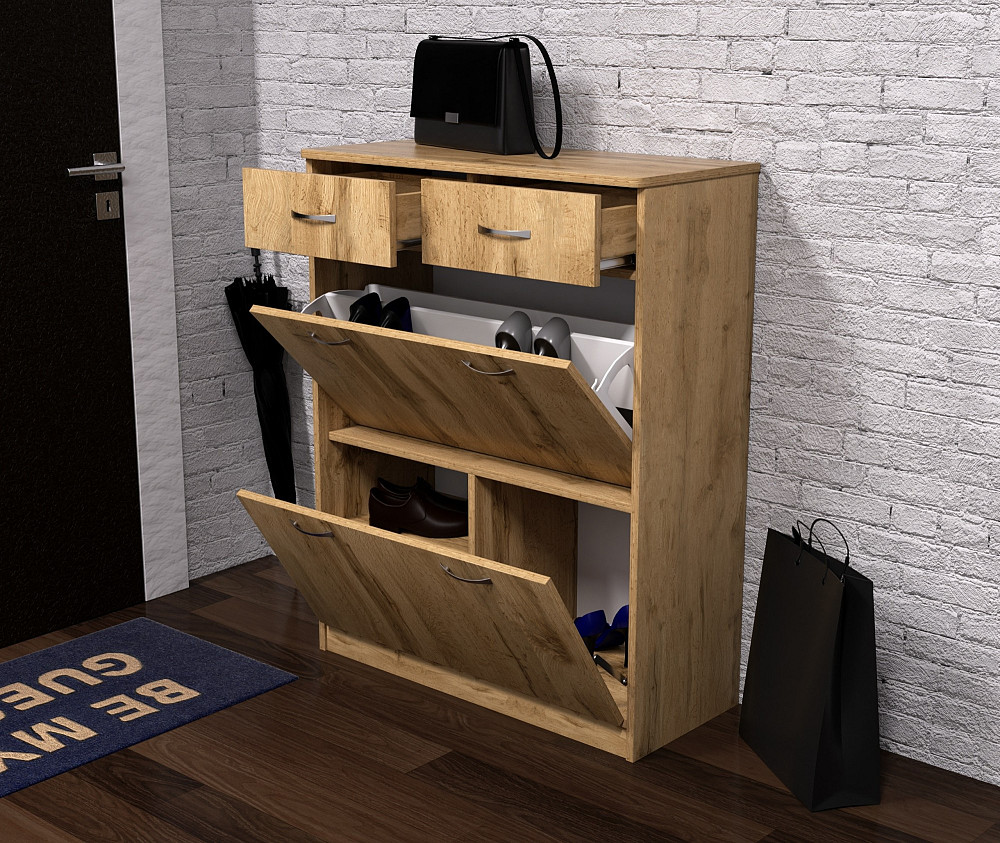 Тумба для обуви №4, Дуб Аппалачи, 800/350/1010 Львов - изображение 2