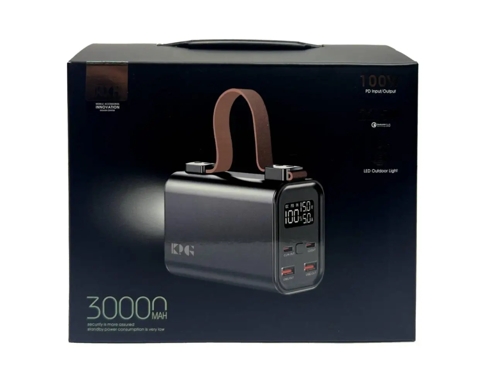 Зовнішній акумулятор (power bank) 30000мАг 100Вт KP KG-300 Одеса - фото 8
