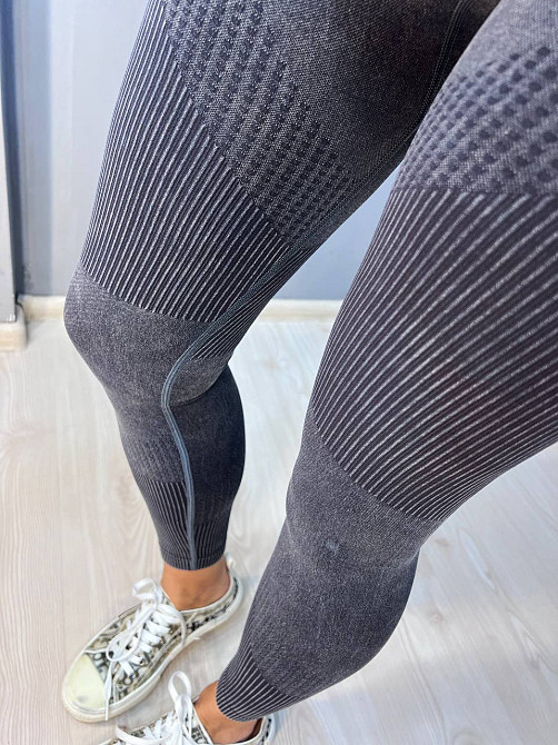 Лосини жіночі A-N 1026 варені рубчик пуш-ап сірі, сірий, S Київ - фото 2