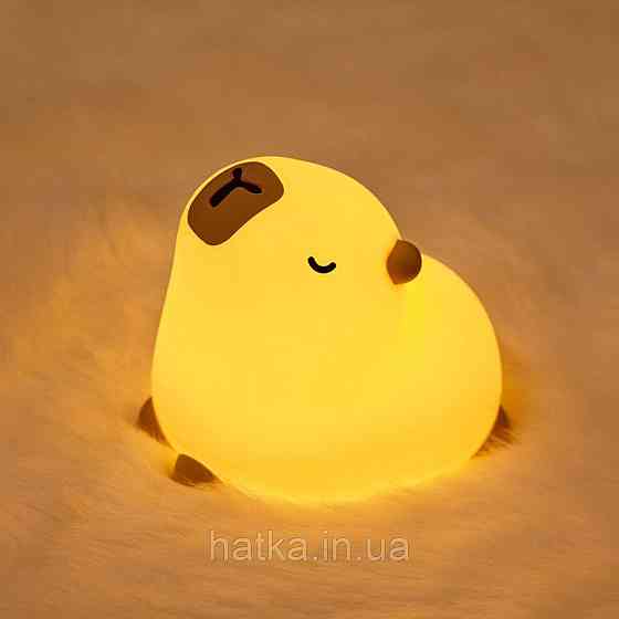 Силіконовий бездротовий нічник «Капібара» Київ