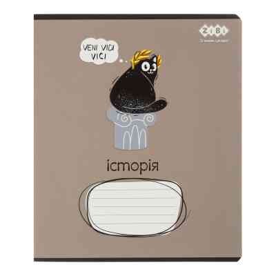 Зошит ZiBi предметний CRAZY CAT 48 аркушів клітинка, історія (ZB.1703-18) Вінниця