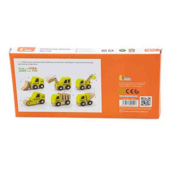 Набор машинок Viga Toys Стройхника 6 шт. (50541) Харьков
