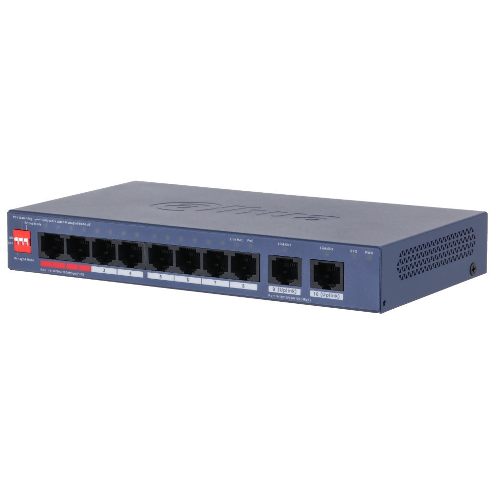 Комутатор Dahua DH-CS4010-8GT-110-V2 PoE ( 18868 ) Харків - фото 1