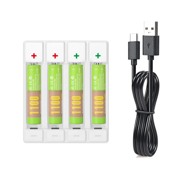 Акумулятор Soshine Li-ion R03 730mAh AAA 10440 USB 1.5V (Зелений) Вінниця