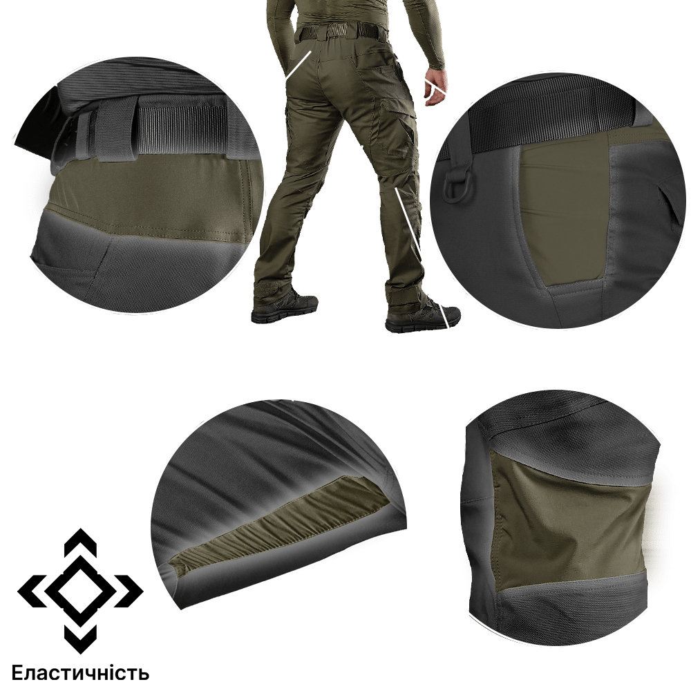 Тактические брюки Спартанец Canvas (Оливковые) размер L Винница - изображение 4