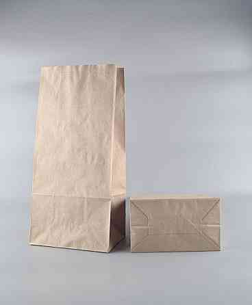 Пакет паперовий 41*19*11,5 см двошаровий коричневий з дном уп. 25 шт. Харків