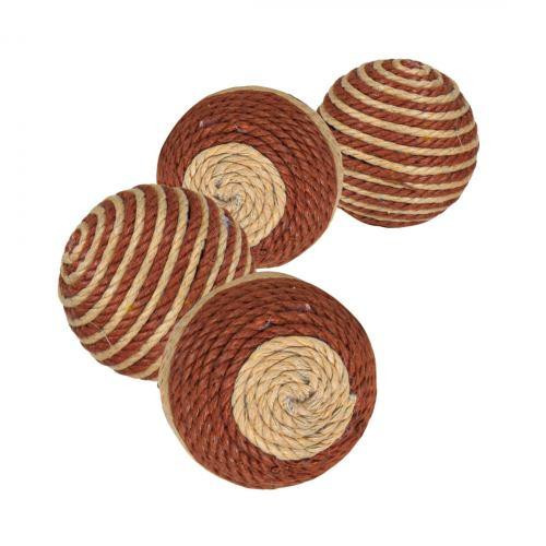 Іграшка Trixie М'яч смугастий для котів, d:4,5 см (сизаль) Вінниця - фото 1