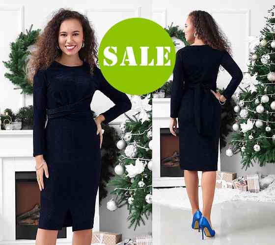 Вечірня сукня міді з люрексом "Olivia" оптом | Розпродаж моделі Київ