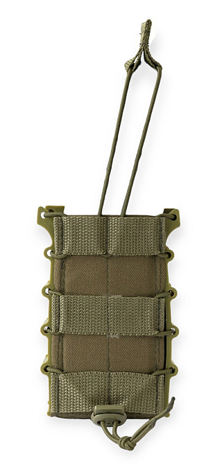Подсумок на 2 магазина (рожка) АК двойной , олива, открытый с пластиковой перегородкой Олива Одесса - изображение 5