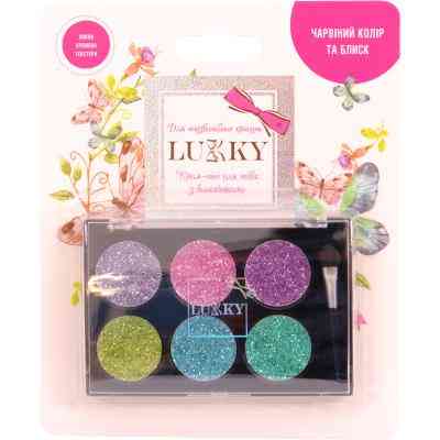 Дитяча косметика Lukky Крем-тіні для повік з блискітками й аплікатором (T16128) Вінниця