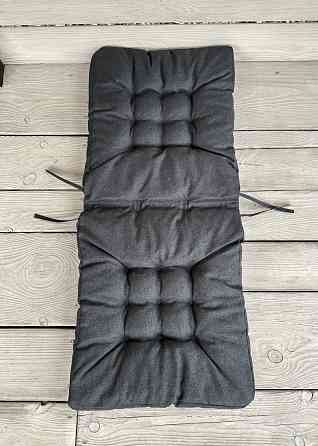 Подушка для стільців (50x120х8 см) подвійна Decorator Мальмо колір графітовий 84-149 Київ