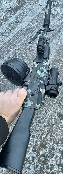 Бластер Автомат Калашникова АК-47 з PUBG Орбізи / Орбіган 87 см 2 Обоймы. Харьков - изображение 4