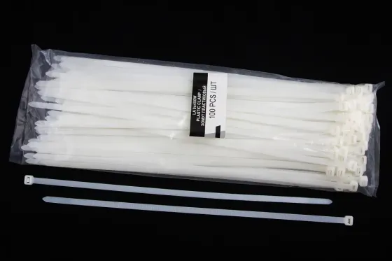 Хомут стрічковий пластм. Білий 9.0*450 мм LSA (100 шт.) Вінниця