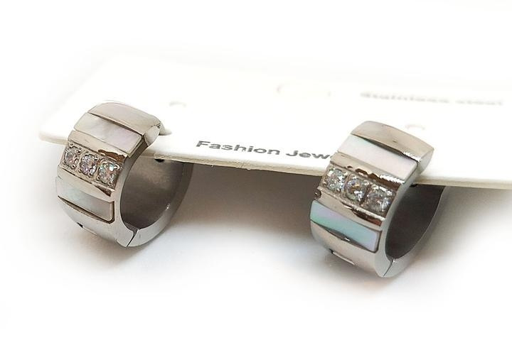 Сережки оригінальні сріблясті Київ - фото 1