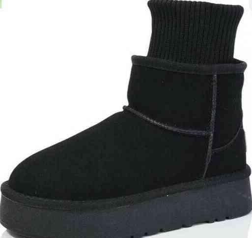 Hengji Угги жіночі HENGJI T56-1 чорні (зима, замша натуральна) (5699) 36 Коломыя