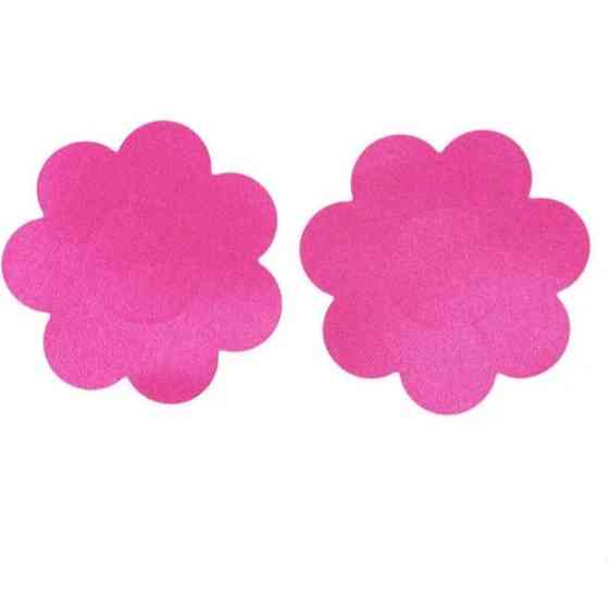 Наклейки на груди Ромашки 75 мм рожевий Київ