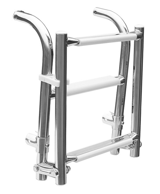 Лестница 1+2 Складная Нерж для лодок катеров бассейнов Киев - изображение 1