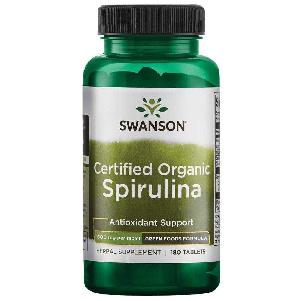 Органическая спирулина (Certified Organic Spirulina) 500 мг 180 таблеток Киев - изображение 1